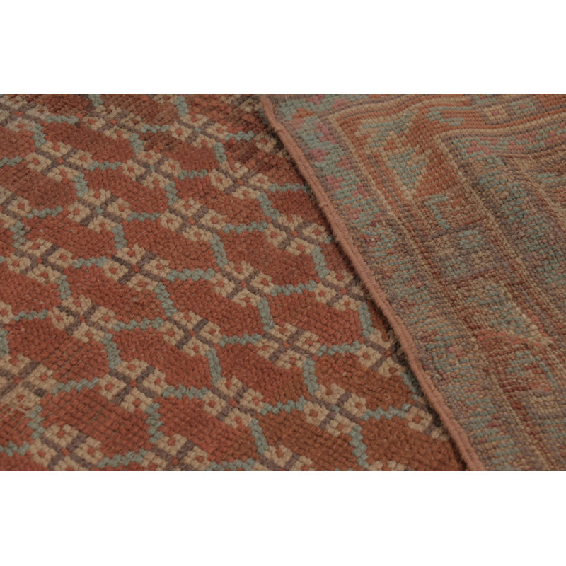 Antique Oversized Oushak Rug, Grand Medallion On Terracotta Field - Rug & Kilim