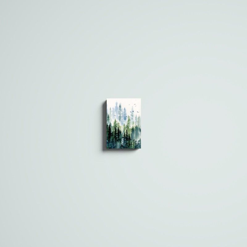 "Treeline" par Katrina Pete, reproduction d'art sur toile, H 12 po x l 8 po, Impression encadrée sans passe-partout, Érable