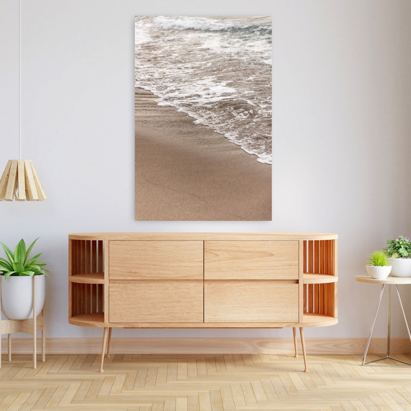 Art contemporain, plage, art contemporain, H 48 po x l 32 po