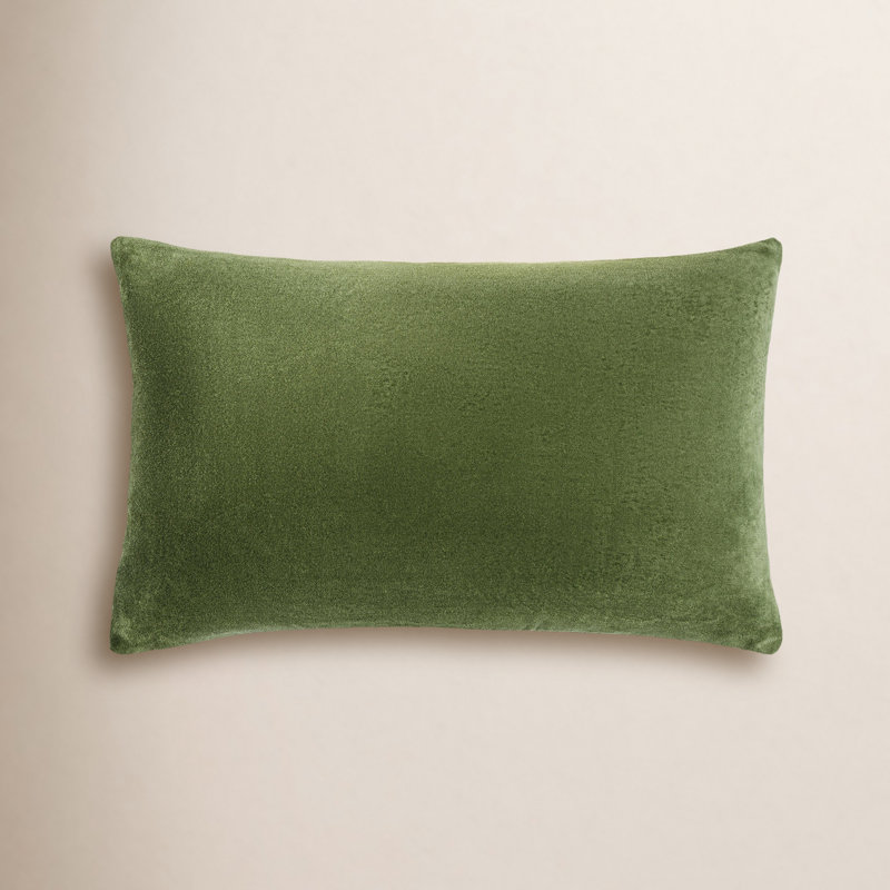 Catana Cotton Lumbar Rectangular Pillow, Purple, Polyester/Polyfill, 13" x 20"