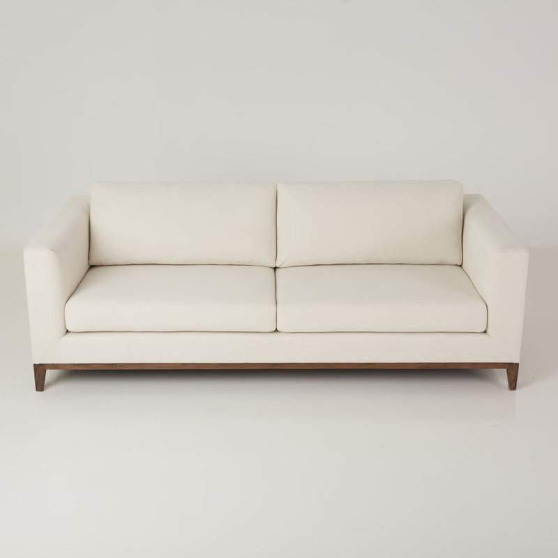 La Roux Sofa, Caramel, Cream Chenille