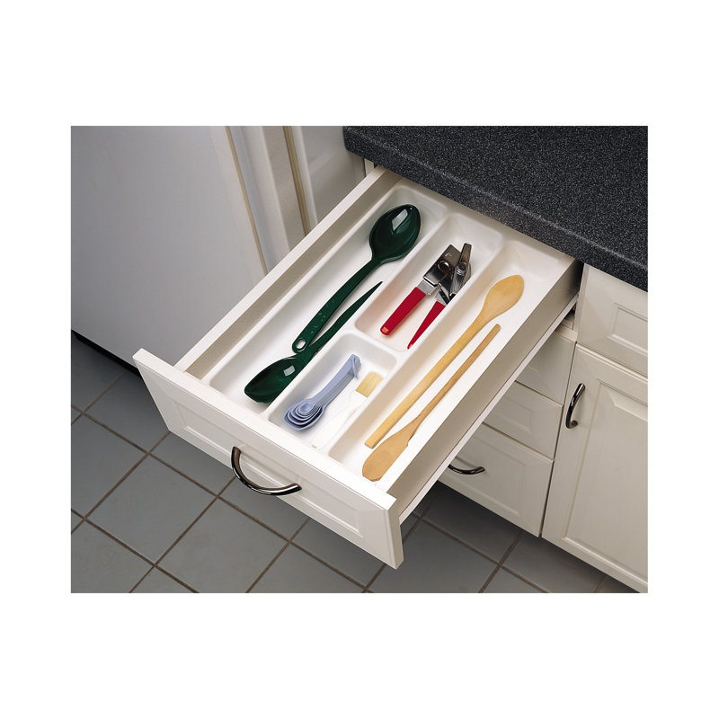 Rev-A-Shelf GUT-18W-52 Compartiment en plastique pour plateau utilitaire, blanc, H 2,38 po x l 14,25 po x P 21,25 po