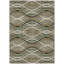 Tapis taupe en polyester tissé à la machine Lamanna-95454204