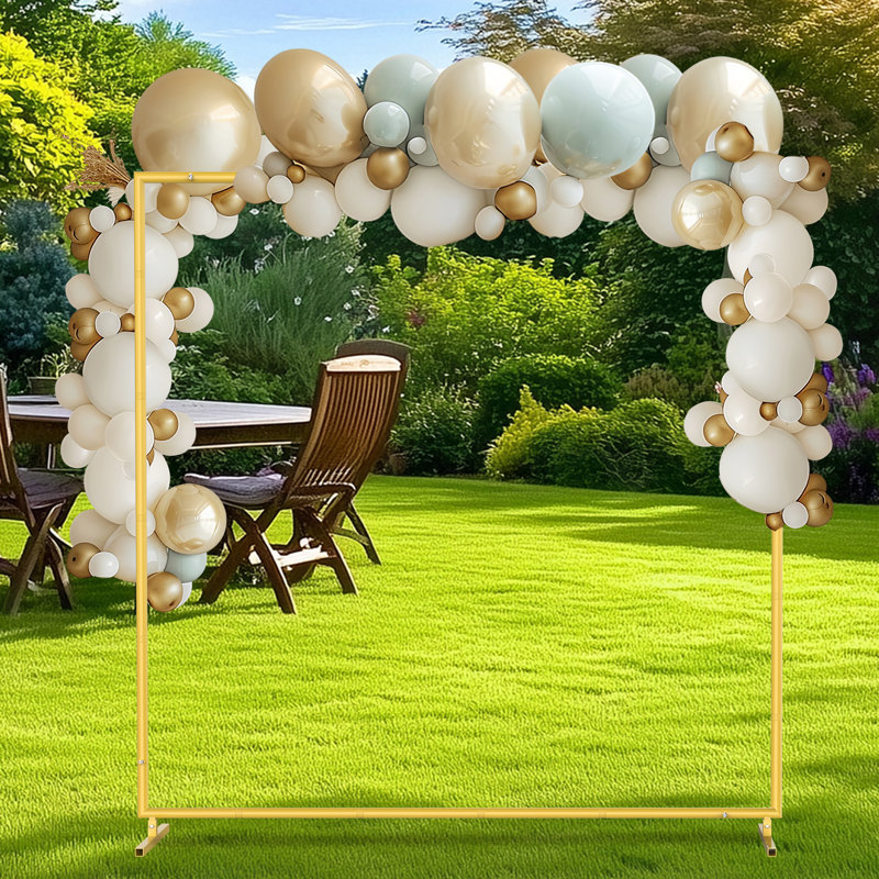 Support en métal en forme d'arche carrée, cadre en arche de mariage pour guirlande de ballons, arrangement floral, décoration d'anniversaire et d'événement