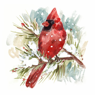 «The Cardinal II» par Melissa Wang - peinture sur toile tendue