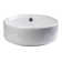 EAGO 15.75'' White Porcelain Circular Bathroom Sink with Overflow