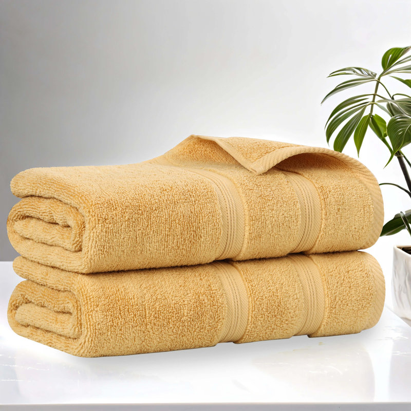 Ensemble de 2 draps de bain Smart Dry Zero Twist, Doré