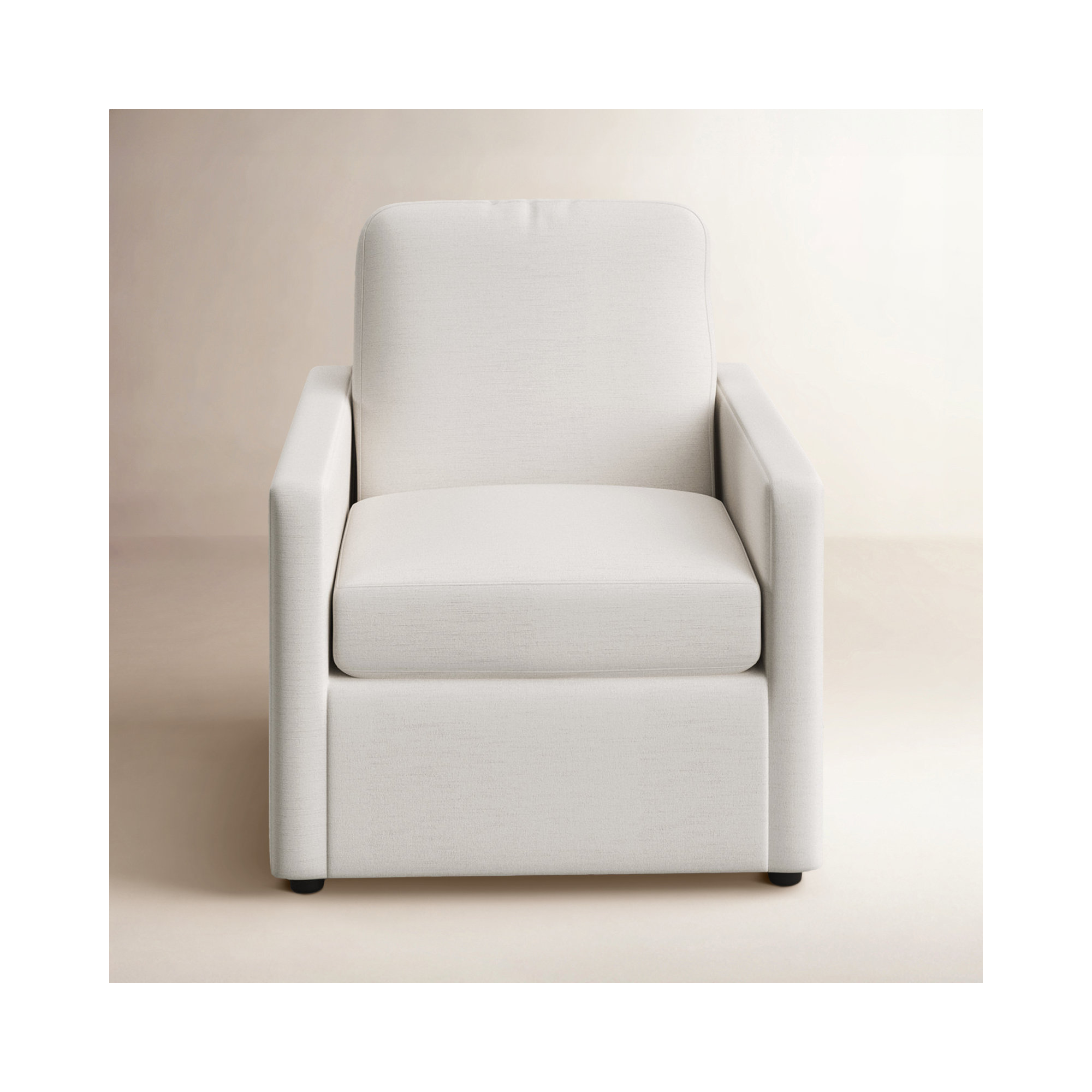 Savannah Upholstered Armchair, Nomad Snow Crypton® Chenille