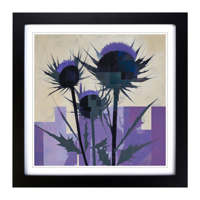 Thistle Suprematism No.3 - Framed Print