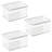 iDesign Stackable Hinged-Lid Pantry or Kitchen Storage Box - Lidded Storage Box for Organizing Cabinets and Under Sinks