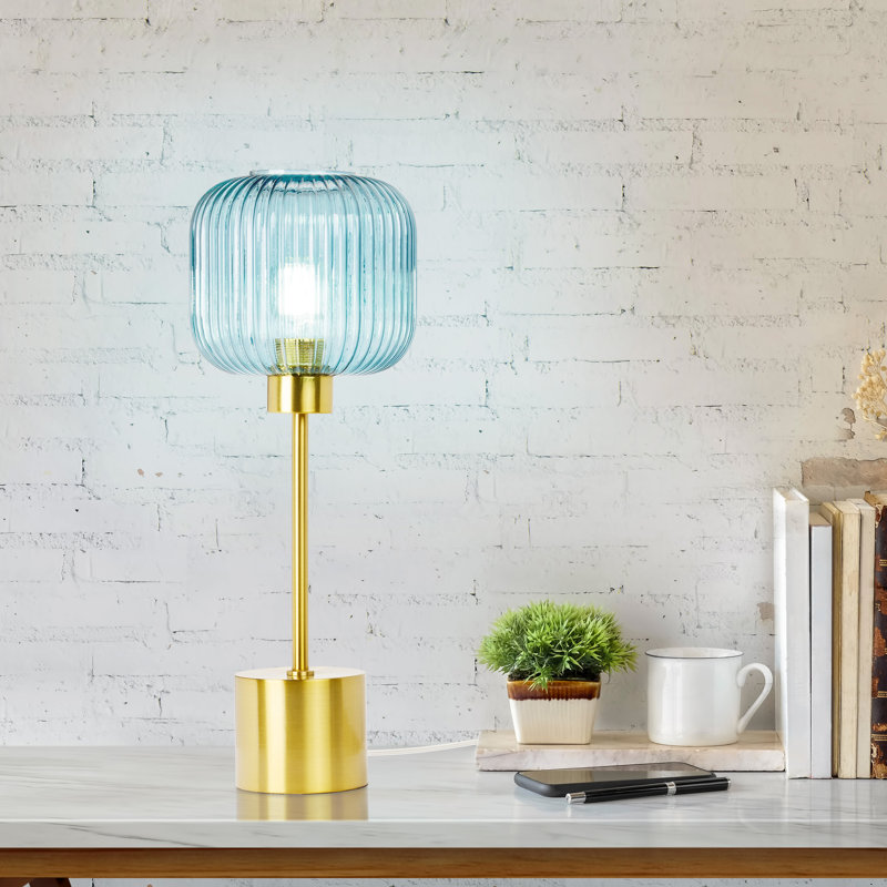Lampe de table 21 "H Jasmine, Bleu