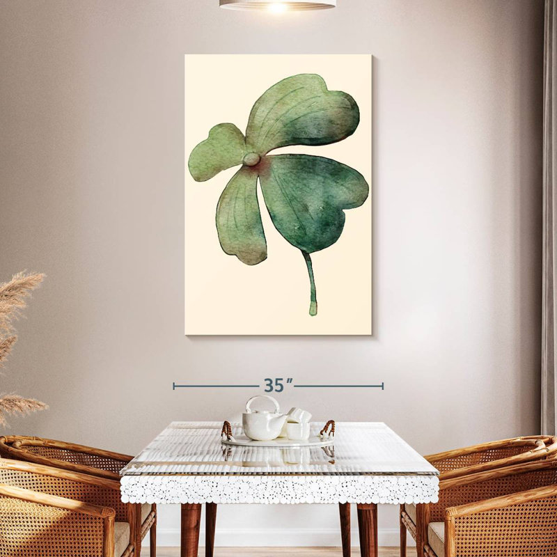 Harnek Green Four Leaf Clover, 48" H x 32" W