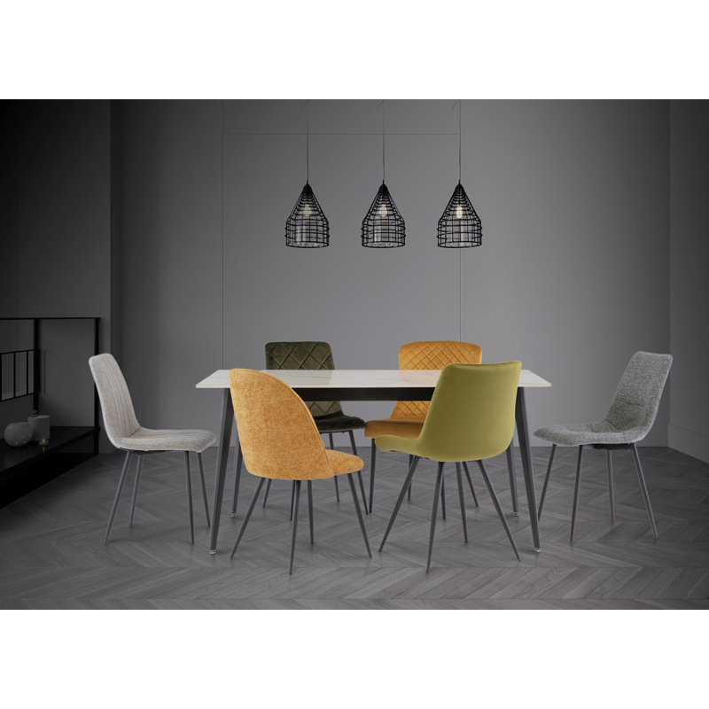 Ivy Rectangular Dining Table, H76 x L160 x W90cm, Kass Gold