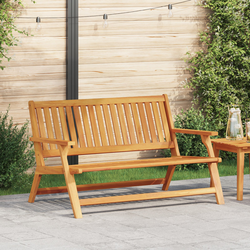 Solid Wood Acacia Outdoor Bench