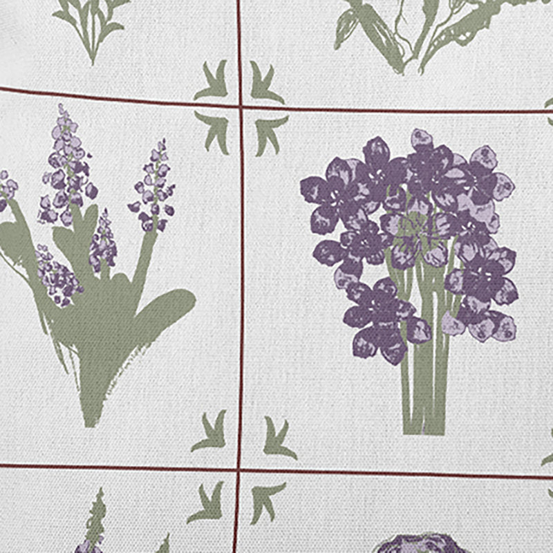 Coussin intérieur / extérieur Leafy Branch, H 16 po x l 16 po, Floral mauve / vert