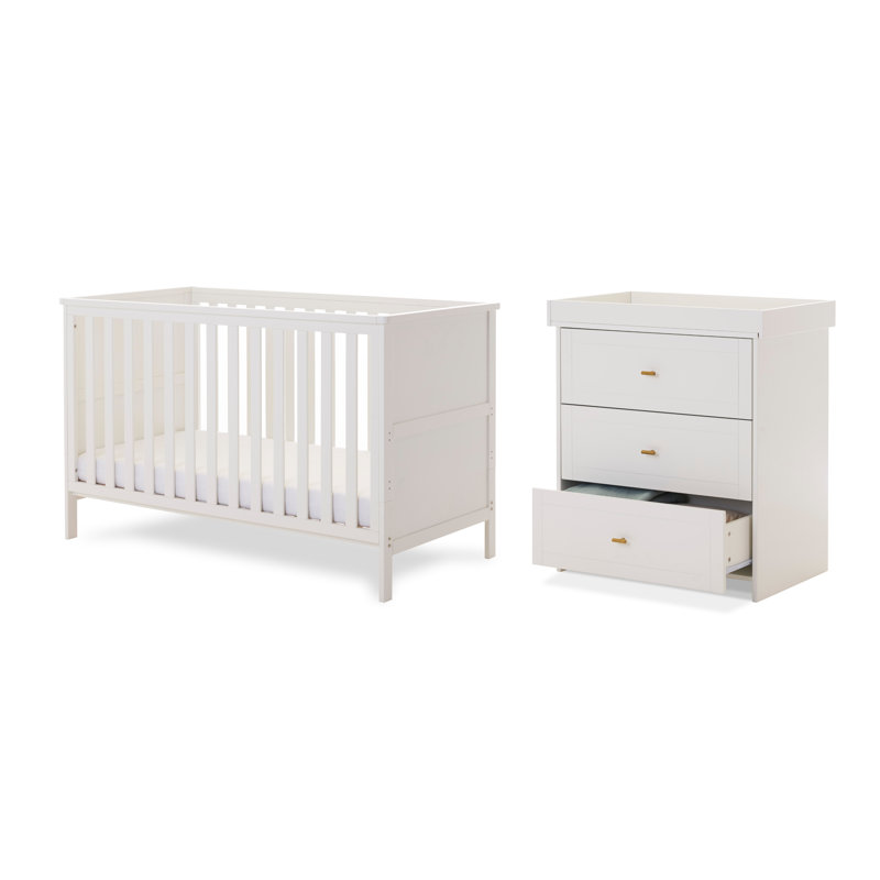 Evie Standard 2 Piece Nursery Furniture Set, White