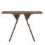 Console moderne de 43 po pour le vestibule, table de canapé étroite en bois avec base à structure en A, table d'appoint mince pour le salon et le vestibule-130849291