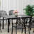 Rectangular Metal Outdoor Dining Table , in. W in. D-98232516-79077778
