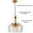 Newington 3 - Light Gold Unique/Statement Pendant