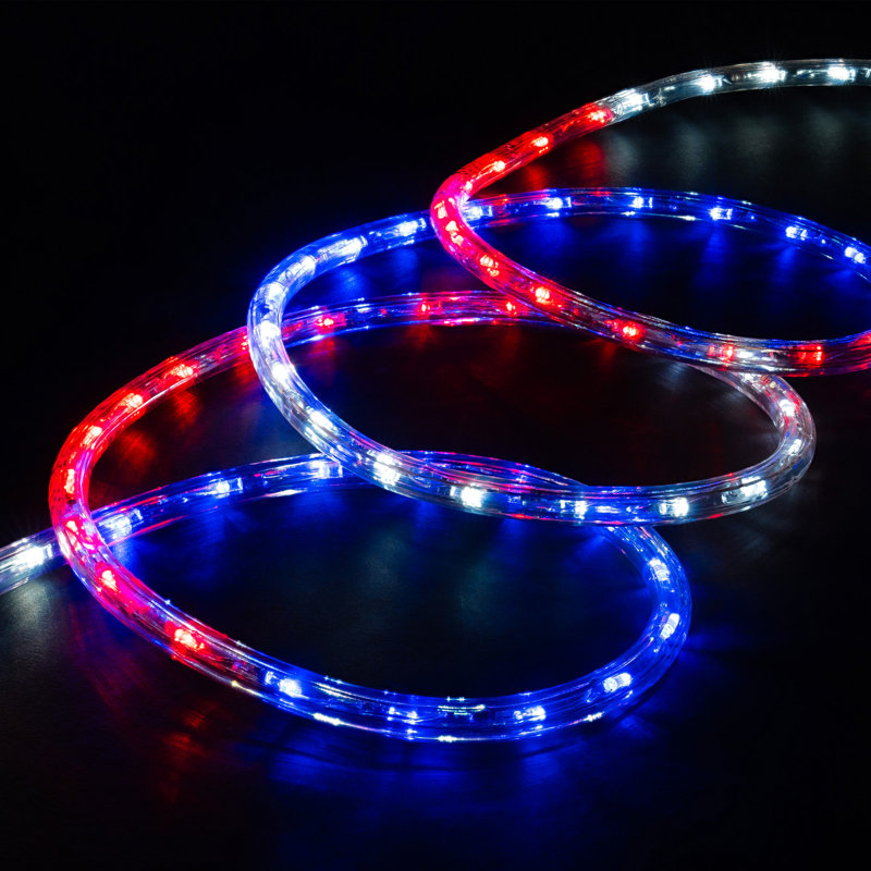 Cordon lumineux à DEL, Multi-couleur, H 0,375 po x l 600 po x P 0,375 po, 576