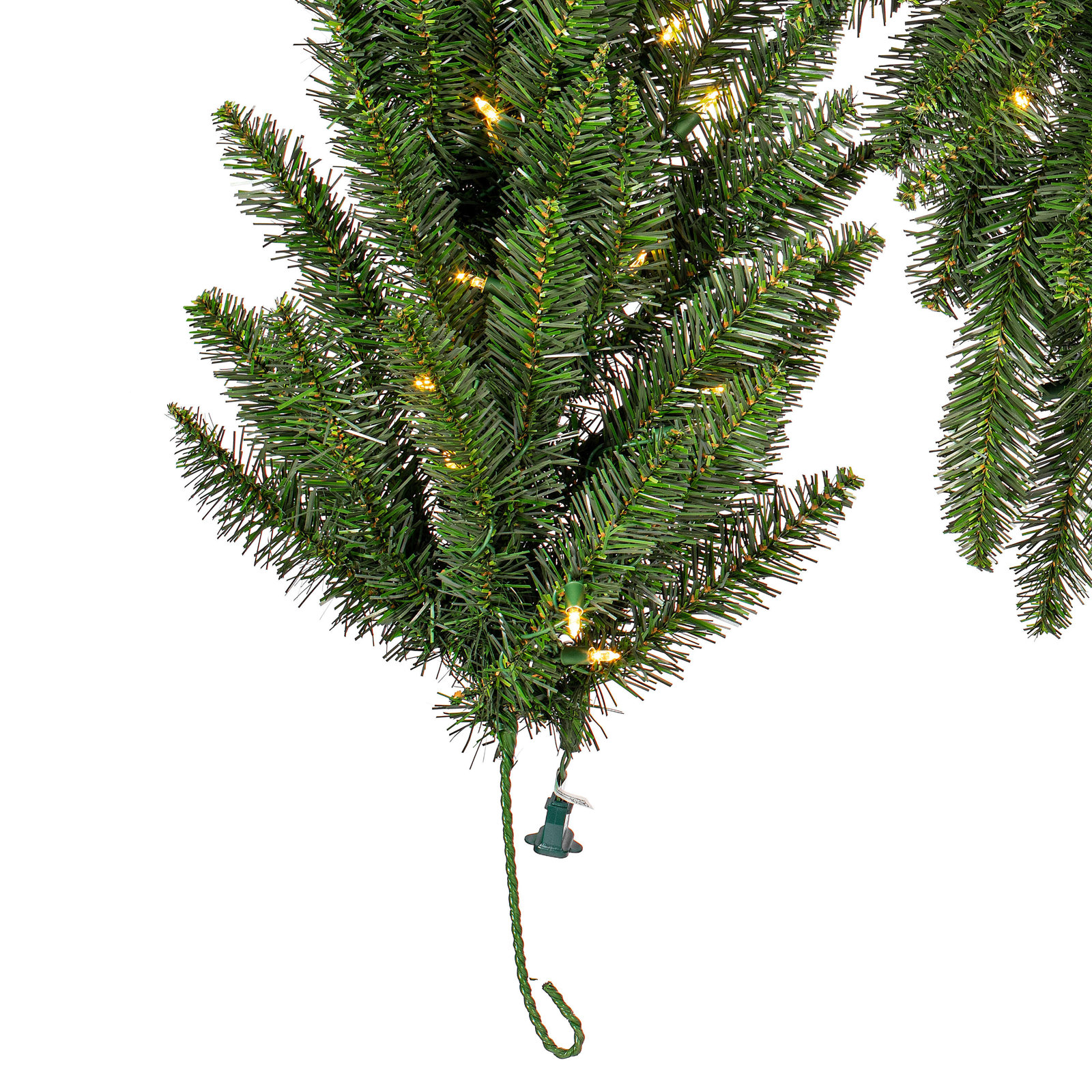Peabody 108'' in. Lighted Faux Garland, Green, 20" x 108"