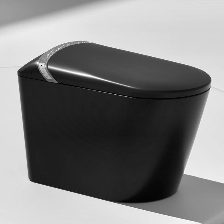 Luxury Smart Bidet Toilet With Heated Seat, Automatic Flush, Led Display, Multiple Wash Modes, Starry Night Light, Electronic Control, Modern Design, High-Tech Bathroom Upgrade