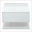 Table basse extensible à 4 voies avec 4 rangements cachés, panneau de particules robuste pour le salon