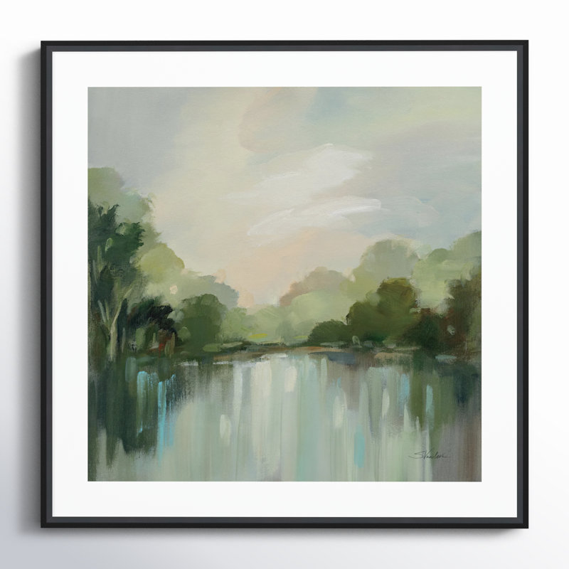 " Cool Spring Day " by Silvia Vassileva, 33" H x 33" W, Black
