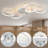 24.41'' Geometric Multi-Ring Ceiling Fan With Light