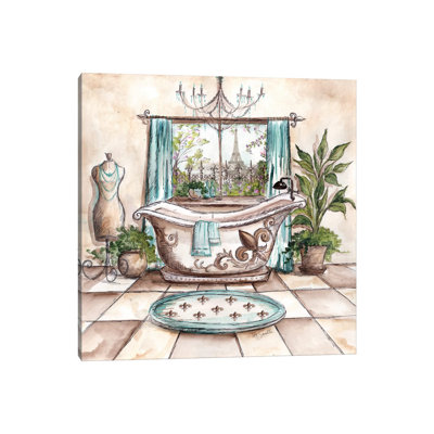 " Paris Bath I " by Tre Sorelle Studios Painting Print
