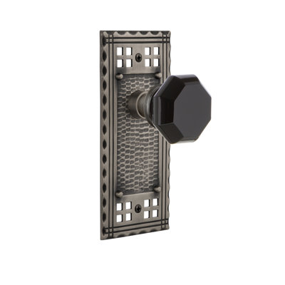 Craftsman Plate with Waldorf Black Door Knob
