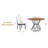 Dining Table Sets(must Include Both Table And Chair), Round Mdf Modern Kitchen