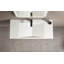 Lavabo de salle de bain mural ou de comptoir 47 po. Matériau de surface solide en forme de V pour drain de salle de bain-69275330