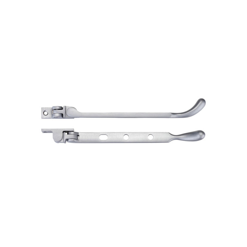 Bulb End Casement Stay, Satin Chrome