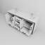 Meuble-lavabo double blanc 72 po X P 22 po D, ensemble de dessus et robinet en marbre de culture-705407617-705402236