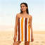 Grande serviette de plage (35 po x 71 po), à rayures, séchage rapide et résistant au sable, serviette légère en microfibre sans sable pour la plage, la piscine, le yoga, la salle de sport et les voyages