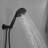 Single Handle 2-Spray Shower Faucet Set 1.8 GPM With Valve Dual Function Handheld Shower Head In Matte Black