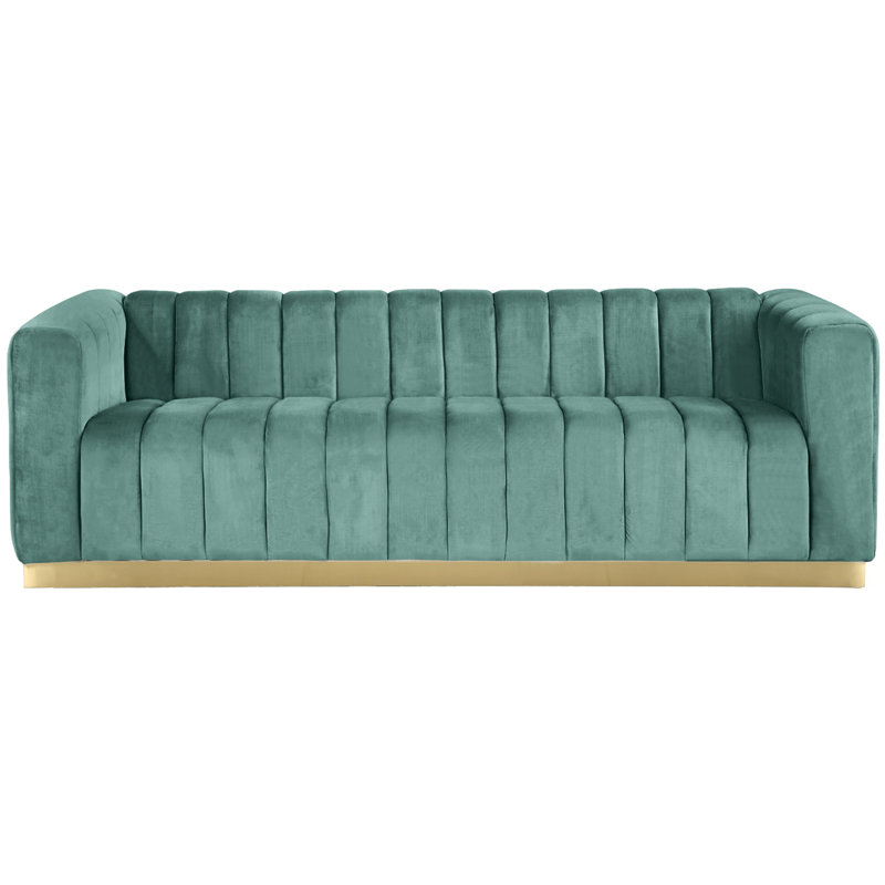 Canapé à accoudoirs tuxedo 86,5 po Tyneside, Menthe