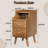 Narrow Bedside Table, Solid Wood Bedside Table With 2 Drawers, Medieval Modern Bedside Table, Small Bedside Table With Open Storage Rack In The Bedroom-974366963-979074646