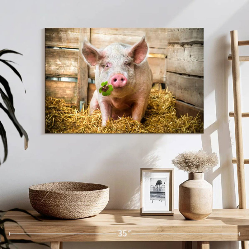 Brampt Lucky Pig, 16" H x 24" W