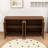 Rustic Wave Design Wood Sideboard Buffet Cabinet with Hidden Storage-1764072505