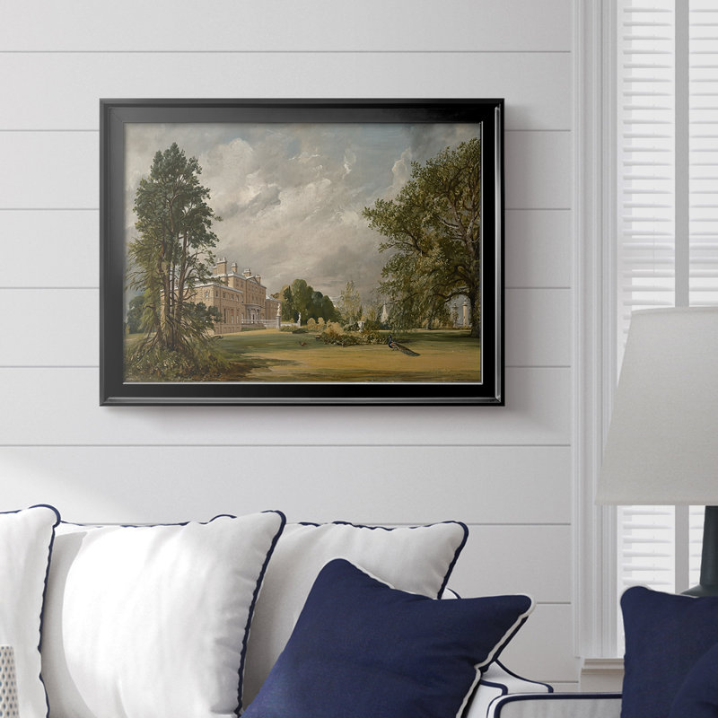 Malvern Hall, Warwickshire - John Constable - Toile tendue avec châssis, 1809, Toile avec cadre, Noir, 18,5 x 24,5