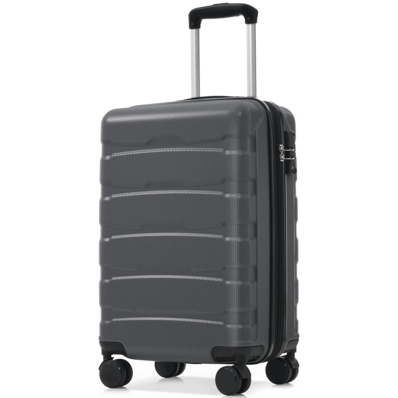 20 Inch Hardshell ABS Carry on Luggage, Gray