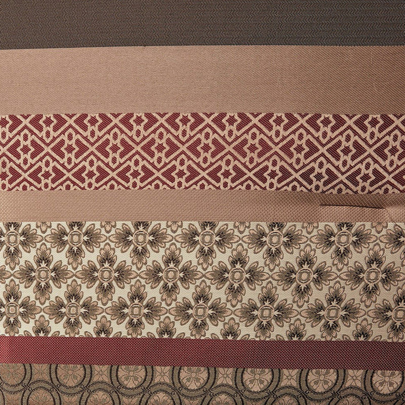 Édredon très grand 7 pièces rouge - imprimé géométrique et literie 7 pièces en tissu confortable