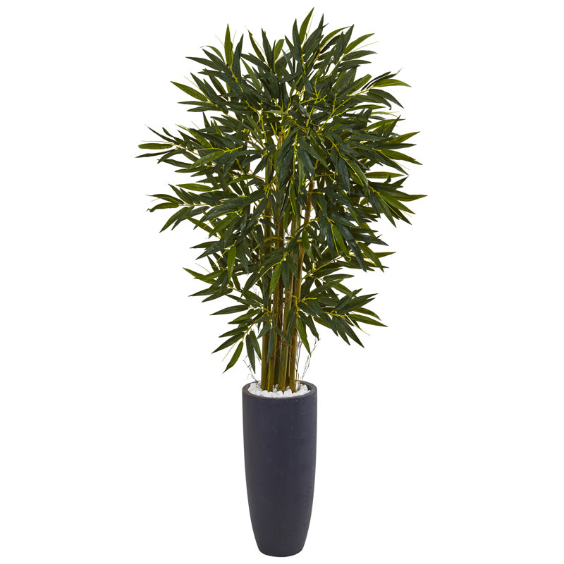 78'' Faux Bamboo Tree in Ceramic Planter