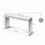 Table de console 60 po avec suspension à deux planches, bois massif et panneau de fibres à densité moyenne-1832800014