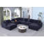 Canapé modulaire en chenille pour 8 personnes avec console et 2 repose-pieds-985135721