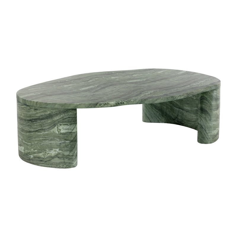 Savinah Coffee Table - Marble Look - Sage