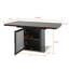 Table de salle à manger moderne 47,24 "-63"-1392366781