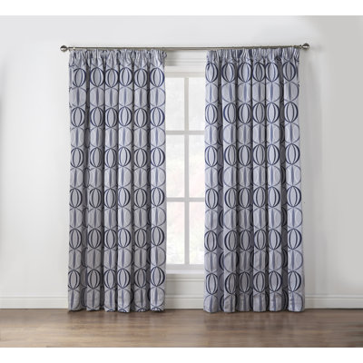 Maldonado Owen Pencil Pleat Room Darkening Curtains
